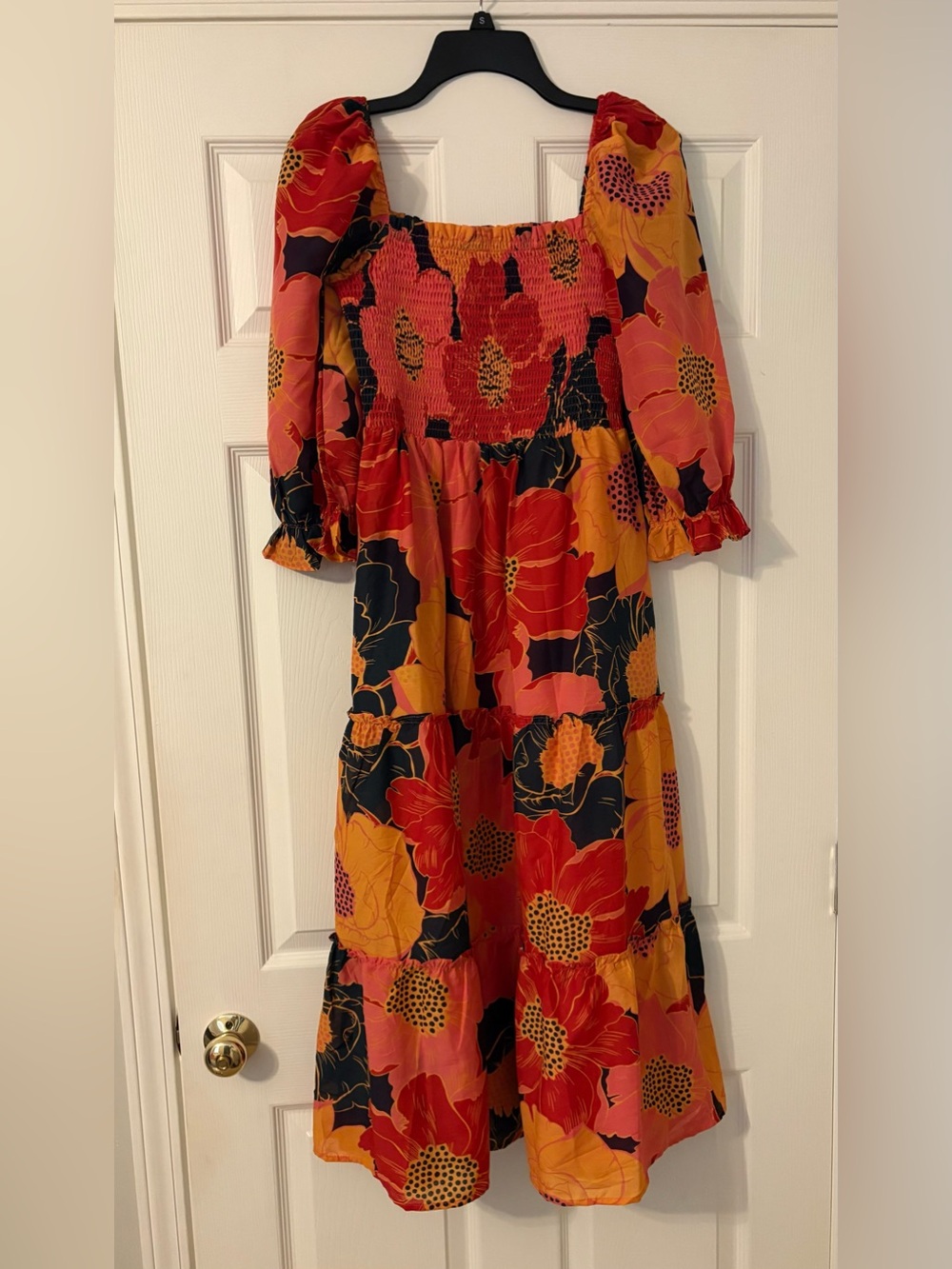 J Marie Floral Tropical Midi Dress
